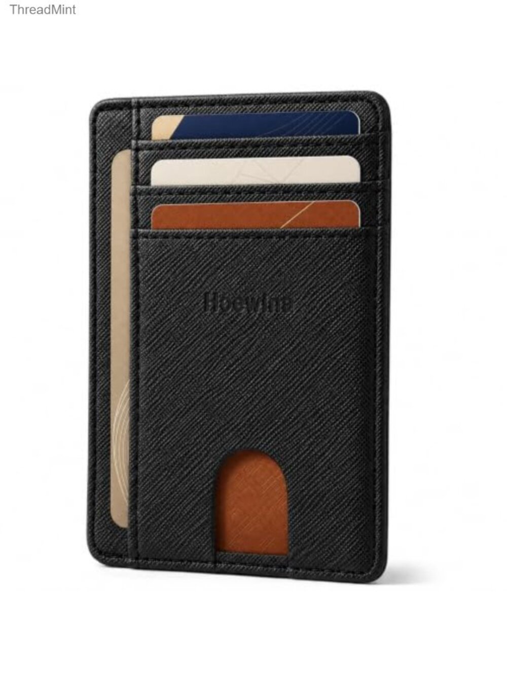 Slim RFID Blocking Wallet Faux Leather Card Holder Minimalist